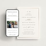"Timeless" - Wedding Website in Linen by Erica Krystek - Match Your Stationery
