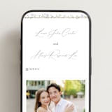 "Portico" - Wedding Website in Blue Bell by Everett Paper Goods - Mobile Layout