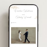 "Aperol" - Wedding Website in Chiffon by Kristie Kern - Mobile Layout