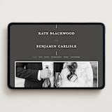 "Formal lines" - Wedding Website in Iron by Erica Krystek - Desktop Design