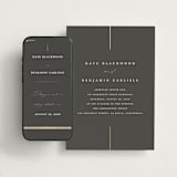 "Formal lines" - Wedding Website in Iron by Erica Krystek - Match Your Stationery