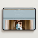 "Gilded Edge" - Wedding Website in Provincial by Angela Thompson - Desktop Design