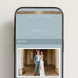 "Gilded Edge" - Wedding Website in Provincial by Angela Thompson - Mobile Layout