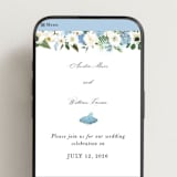 "Disney's Cinderella Fairytale" - Wedding Website in Bluebell by Susan Moyal - Mobile Layout