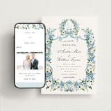 "Disney's Cinderella Fairytale" - Wedding Website in Bluebell by Susan Moyal - Match Your Stationery
