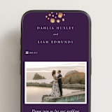 "Disney's Tangled Lanterns" - Wedding Website in Twilight by Simona Camp - Mobile Layout