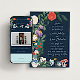 "Disney's Alice In Wonderland Garden Tea Party" - Wedding Website in Evening by Elly - Match Your Stationery