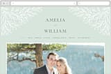 "Fairy Forest" - Wedding Website in Sage by Kristen Knechtel - Desktop Design