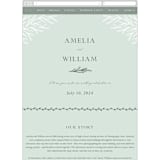 "Fairy Forest" - Wedding Website in Sage by Kristen Knechtel - Mobile Layout