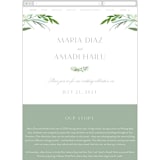 "I do" - Wedding Website in Fern by Creo Study - Mobile Layout