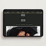 "Deco pattern" - Wedding Website in Onyx by Ana de Sousa - Desktop Design