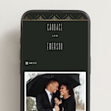 "Deco pattern" - Wedding Website in Onyx by Ana de Sousa - Mobile Layout