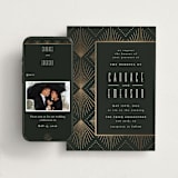 "Deco pattern" - Wedding Website in Onyx by Ana de Sousa - Match Your Stationery