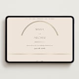 "Misha" - Wedding Website in Latte by Kristie Kern - Desktop Design