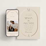 "Misha" - Wedding Website in Latte by Kristie Kern - Match Your Stationery