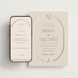 "Misha" - Wedding Website in Latte by Kristie Kern - Match Your Stationery