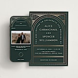 "deco arch" - Wedding Website in Fir by Kindred Fields - Match Your Stationery