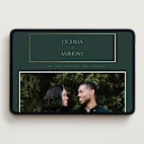 "Regal" - Wedding Website in Evergreen by Nicole Walsh - Desktop Design