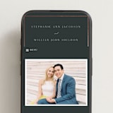 "Elegant Station" - Wedding Website in Evergreen by Stacey Meacham - Mobile Layout