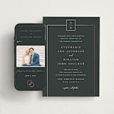 "Elegant Station" - Wedding Website in Evergreen by Stacey Meacham - Match Your Stationery