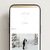 "Surround" - Wedding Website in Cloud by Nicole Walsh - Mobile Layout