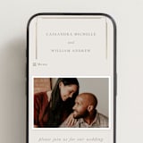 "Illusion" - Wedding Website in Sand by Jackie Mangiolino - Mobile Layout