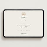 "Simple Seashell" - Wedding Website in Sand by Hannah Bowman - Desktop Design