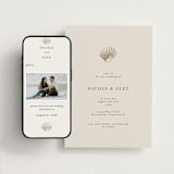 "Simple Seashell" - Wedding Website in Sand by Hannah Bowman - Match Your Stationery