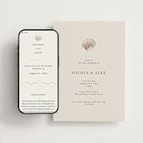 "Simple Seashell" - Wedding Website in Sand by Hannah Bowman - Match Your Stationery