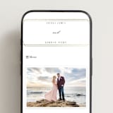 "Formally" - Wedding Website in Cloud by Carly Reed Walker - Mobile Layout