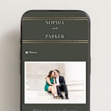 "Perfect Pair" - Wedding Website in Olive by Stacey Meacham - Mobile Layout