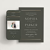 "Perfect Pair" - Wedding Website in Olive by Stacey Meacham - Match Your Stationery