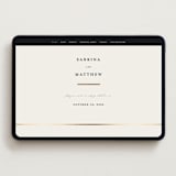 "Tuxedo" - Wedding Website in Black Tie by Carolyn Nicks - Desktop Design