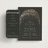 "Fringe" - Wedding Website in Midnight by Leah Bisch - Match Your Stationery