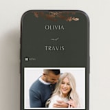 "Quince" - Wedding Website in Ivy by Kelly Schmidt - Mobile Layout