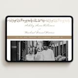 "Boho flower crest" - Wedding Website in Ivory by Cass Loh - Desktop Design