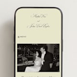 "Honeybee" - Wedding Website in Cream by Jennifer Lew - Mobile Layout