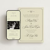 "Honeybee" - Wedding Website in Cream by Jennifer Lew - Match Your Stationery