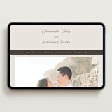 "Tux" - Wedding Website in Antique by Nicole Walsh - Desktop Design
