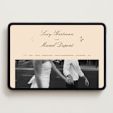 "Sweet Fancy" - Wedding Website in Coco by Ani Somi - Desktop Design