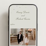 "Pearls" - Wedding Website in Fog by Baumbirdy - Mobile Layout