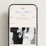 "Dining" - Wedding Website in Pastel by Elly - Mobile Layout