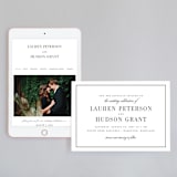 "Timeless" - Wedding Website in Soft Black by Jessica Williams - Match Your Stationery