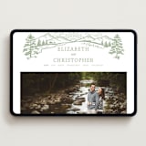 "On The Horizon" - Wedding Website in Moss by Paper Sun Studio - Desktop Design