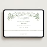 "On The Horizon" - Wedding Website in Moss by Paper Sun Studio - Desktop Design