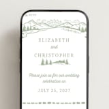 "On The Horizon" - Wedding Website in Moss by Paper Sun Studio - Mobile Layout