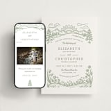 "On The Horizon" - Wedding Website in Moss by Paper Sun Studio - Match Your Stationery