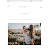 "Botanical Garden" - Wedding Website in Cement by Kaydi Bishop - Guest Management