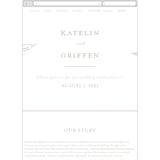 "Botanical Garden" - Wedding Website in Cement by Kaydi Bishop - Mobile Layout