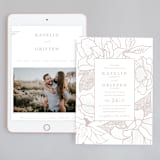"Botanical Garden" - Wedding Website in Cement by Kaydi Bishop - Match Your Stationery